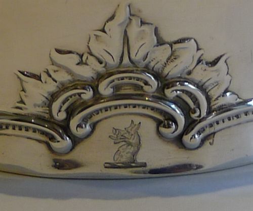 fig 1. Magnificent Antique English Sterling Silver Tea Caddy by William Hutton & Sons