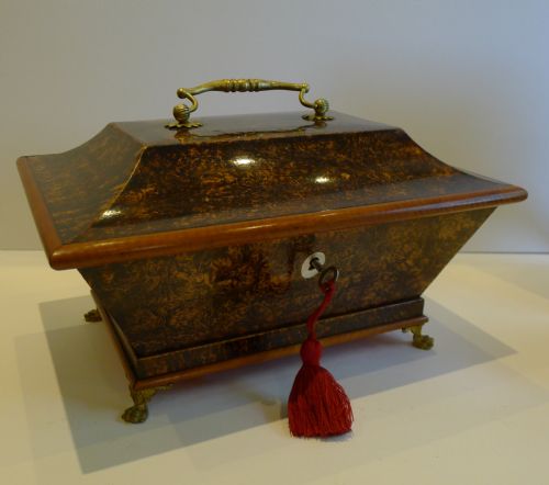 Magnificent & Elegant French Regency Thuya Wood Table Box C.1820