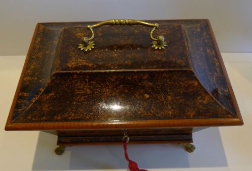fig 2. Magnificent & Elegant French Regency Thuya Wood Table Box c.1820