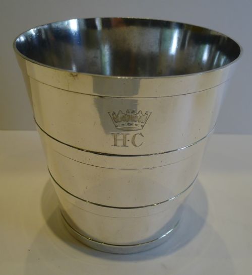 fig 1. Fabulous Pair Antique Elkington Ice Buckets - 1881