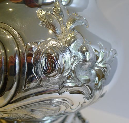 fig 2. Magnificent Antique English Spirit Kettle by Martin Hall c.1880