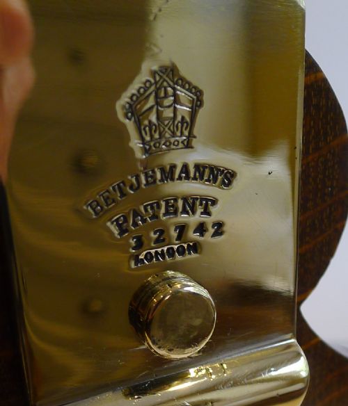 fig 3. Handsome Antique English Three Bottle Tantalus by Betjemann's c.1890