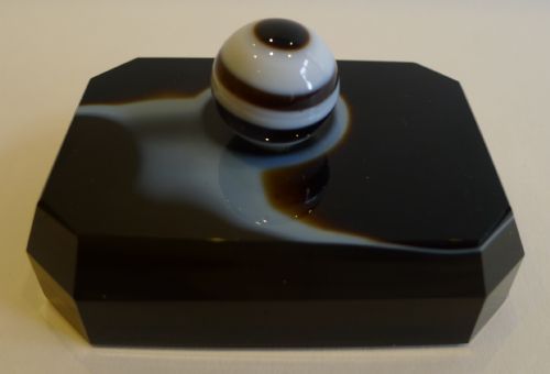 Antique Scottish Banded Agate Paperweight C.1870