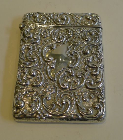 Handsome Antique English Sterling Silver Visiting Card Case - 1905