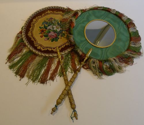fig 1. Fabulous Pair English Regency Face Screens c.1820