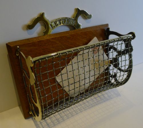 Unusual Antique English Letter Rack or Holder C.1890