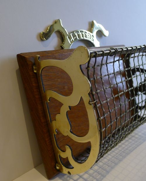 fig 2. Unusual Antique English Letter Rack or Holder c.1890