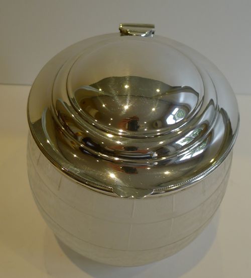 fig 1. Unusual English Victorian Biscuit Barrel or Box c.1890