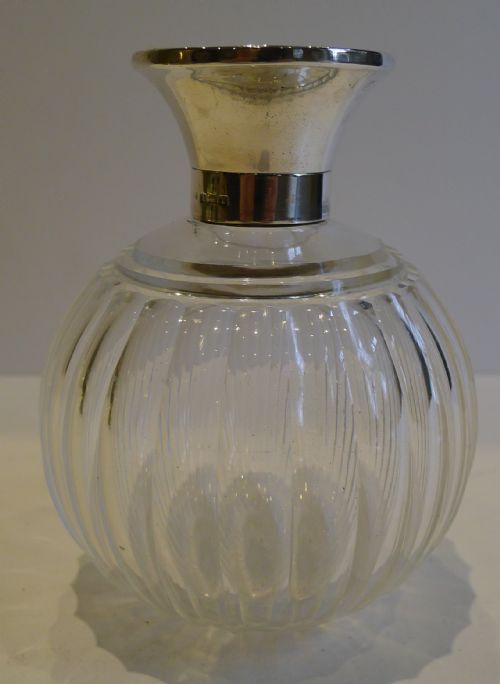 ANTIQUE STERLING SILVER TORTOISESHELL LIDDED PERFUME BOTTLE 1910 - ADDITIONAL PHOTO 2