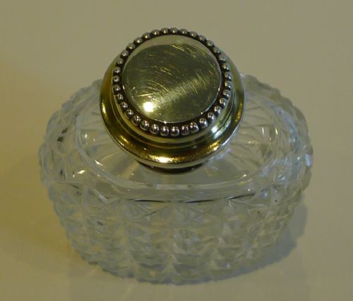 ANTIQUE STERLING SILVER TOPPED SCENT COLOGNE BOTTLE 1881ANTIQUE STERLING SILVER TOPPED SCENT COLOGNE BOTTLE 1881 - ADDITIONAL PHOTO 1