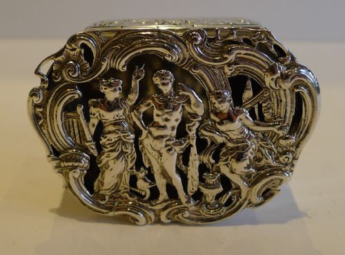 Late Victorian Sterling Silver Pot Pourri Box by William Comyns