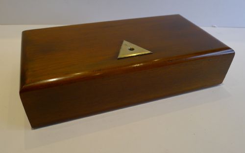fig 2. Antique English Travelling Apothecary Scales In Mahogany & Brass c.1880
