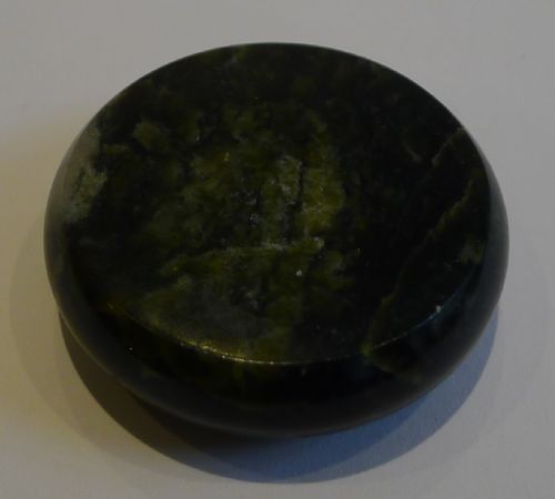 fig 1. Antique English Compass Set In Serpentine c.1890