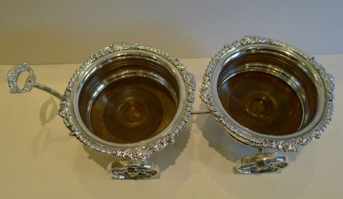 RARE ANTIQUE SILVER PLATED DOUBLE WINE CHAMPAGNE COASTER CART BY MAPLE LONDON C1890 - ADDITIONAL PHOTO 5