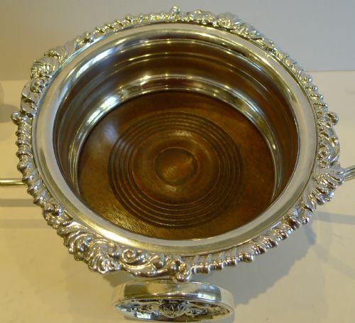 RARE ANTIQUE SILVER PLATED DOUBLE WINE CHAMPAGNE COASTER CART BY MAPLE LONDON C1890 - ADDITIONAL PHOTO 10