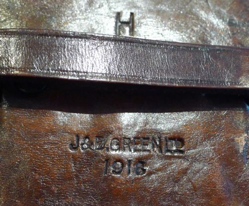 fig 1. English World War 1 Army Officers Trench Binoculars by J & B Green Ltd