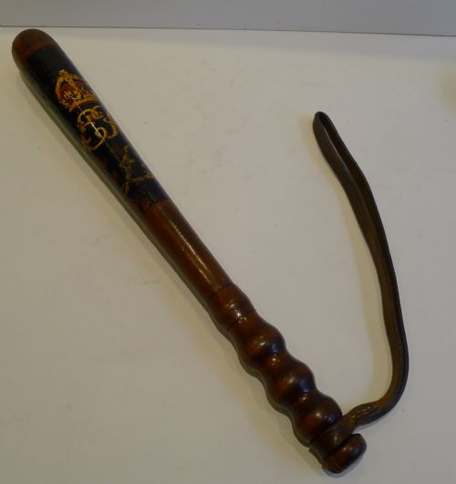 Antique English Edwardian Police Truncheon C.1902