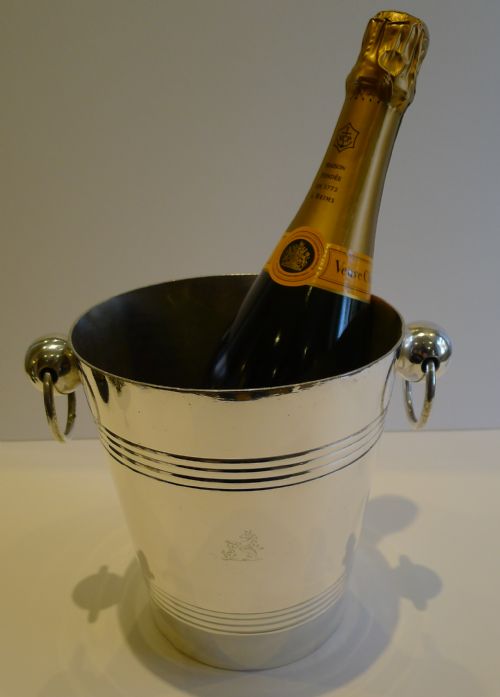 Antique English Silver Plated Wine Cooler / Ice Bucket by Elkington - 1898