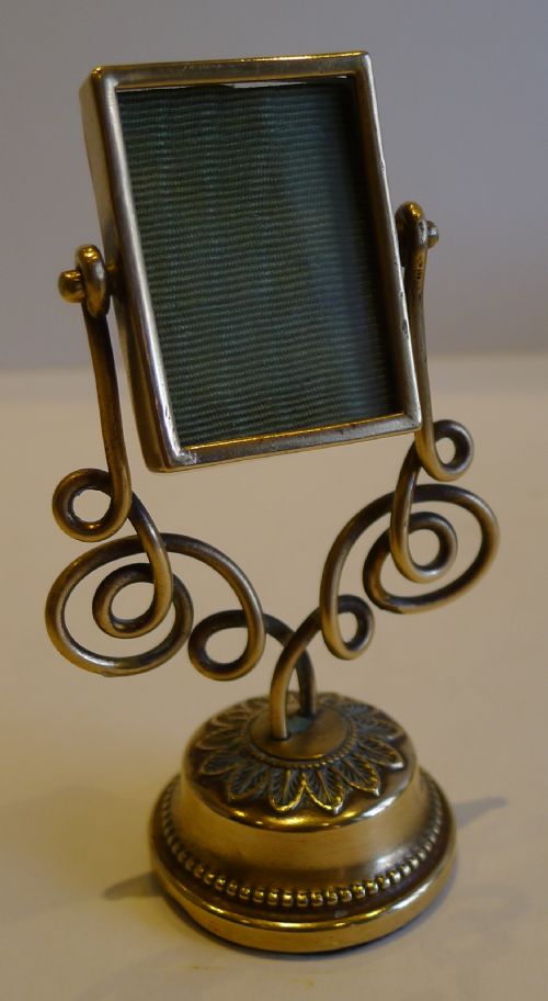 Antique English Miniature Brass Swing Photograph Frame C.1890