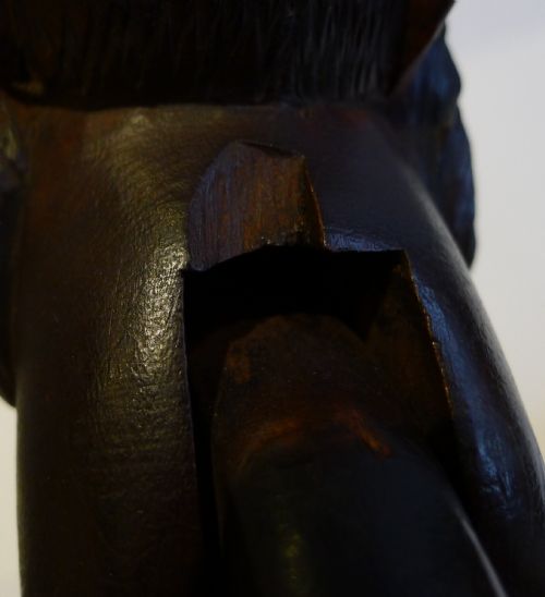 ANTIQUE FIGURAL BLACK FOREST NUTCRACKER C1900 - ADDITIONAL PHOTO 3