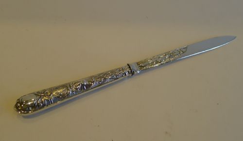 Antique English Sterling Silver Letter Opener - 1839