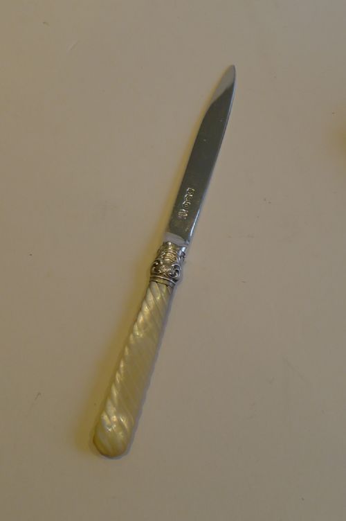 Sterling Silver & Mother of Pearl Letter Opener - 1922