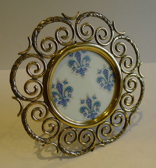 Antique English Brass Photograph Frame C.1880