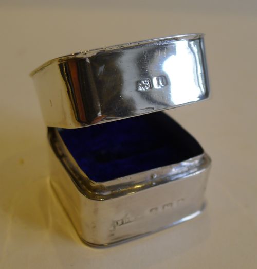 Antique English Sterling Silver Ring Box - 1908
