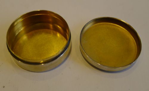 fig 1. Antique Silver Gilt & Guilloche Enamel Pill Box - 1910