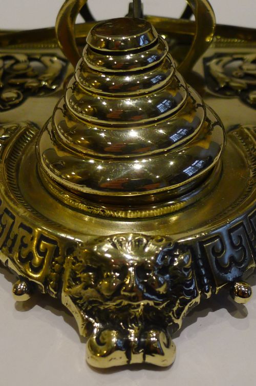 fig 1. Handsome Antique English Brass Postal Scale by Townsend & Co. - 1888