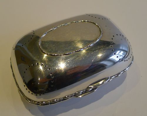 Grand Antique Tiffany Sterling Silver Soap Box C.1900