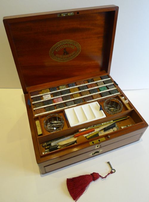 Magnificent Large Reeves & Sons Artist / Watercolour Box C.1850