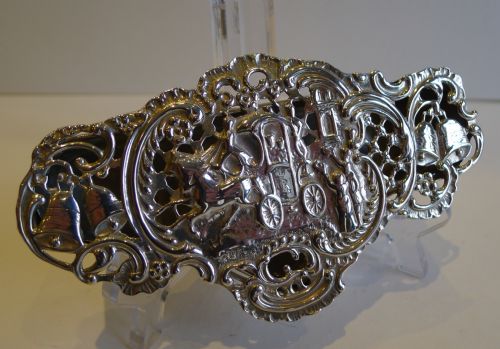 Antique English Sterling Silver Wedding Pot Pourri Box by William Comyns