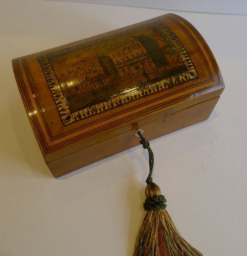 Early English Tunbridge Box - Scene of Brighton, C.1810