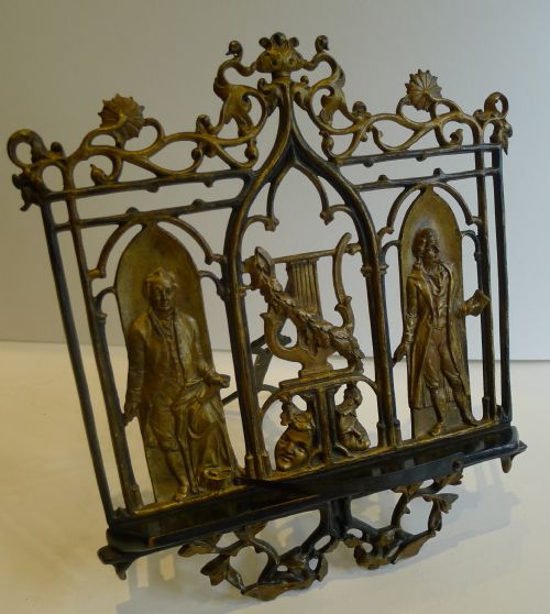 Antique German Figural Lectern / Sheet Music Stand by Zimmermann C.1880