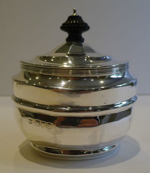 Antique English Sterling Silver Tea Caddy - London 1899