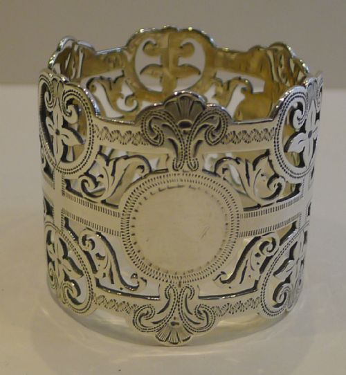 Antique English Sterling Silver Napkin Ring - London 1900