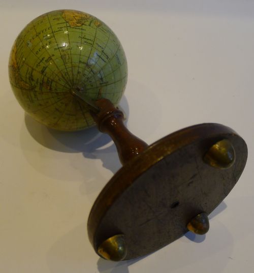 fig 1. Collectible Antique English Miniature Globe - Johnston's, Edinburgh and London c.1910
