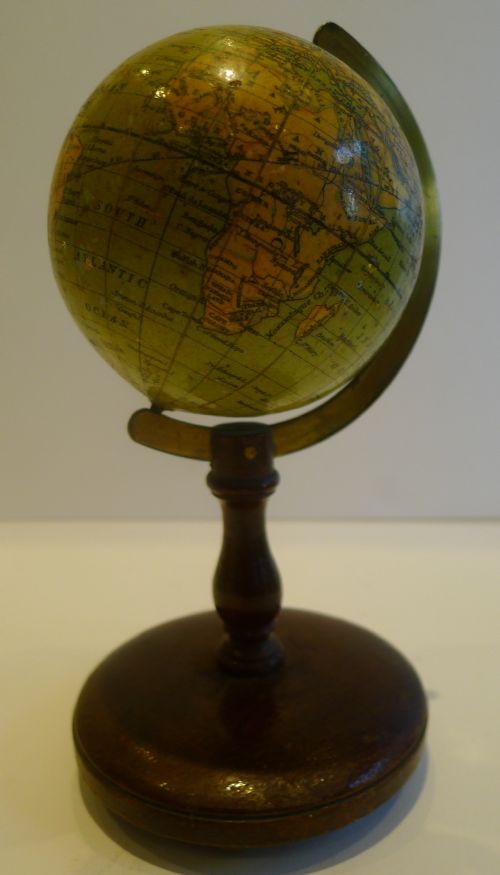 Collectible Antique English Miniature Globe - Johnston's, Edinburgh and London C.1910