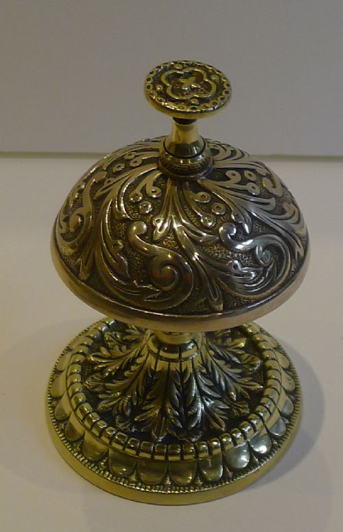 Antique English Desk or Counter Bell - Registered 1886