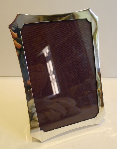 Stylish Antique English Sterling Silver Photograph Frame - 1920
