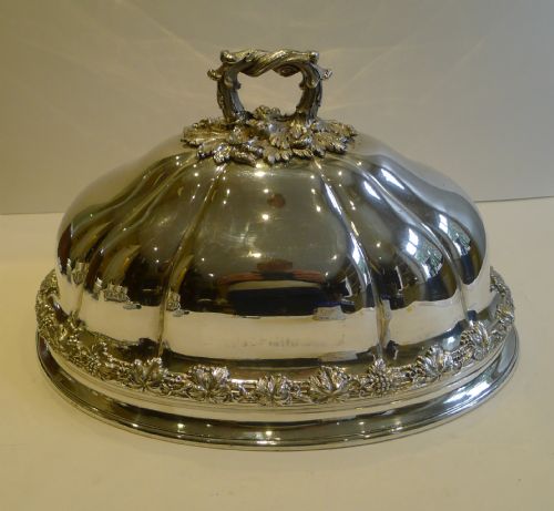 Magnificent Georgian Old Sheffield Plate Food or Meat Dome