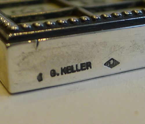 fig 1. Quality French Silver and Ivory Perpetual Calendar by Gustave Keller, Paris c.1890