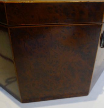 fig 1. Magnificent George III Amboyna Wood Jewellery Box c.1790 by John Godwin