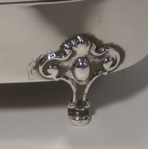 fig 2. Stunning Large Antique English Sterling Silver Jewellery Box - 1913