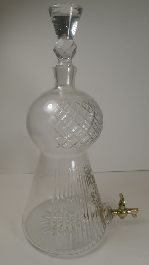 fig 2. Magnificent and Rare Scotch Whisky Advertising Scottish Thistle Decanter - 1898