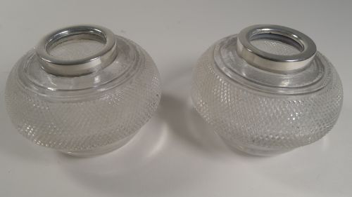 UNUSUAL ANTIQUE ENGLISH SILVER PLATED DOUBLE INKWELL BY MARTIN HALL - ADDITIONAL PHOTO 5