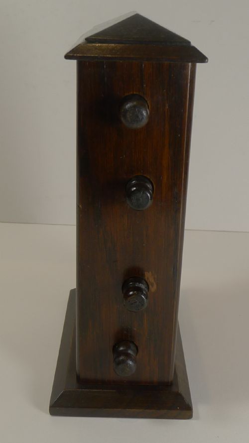 fig 1. Large Antique English Oak Perpetual Desk Calendar c.1900