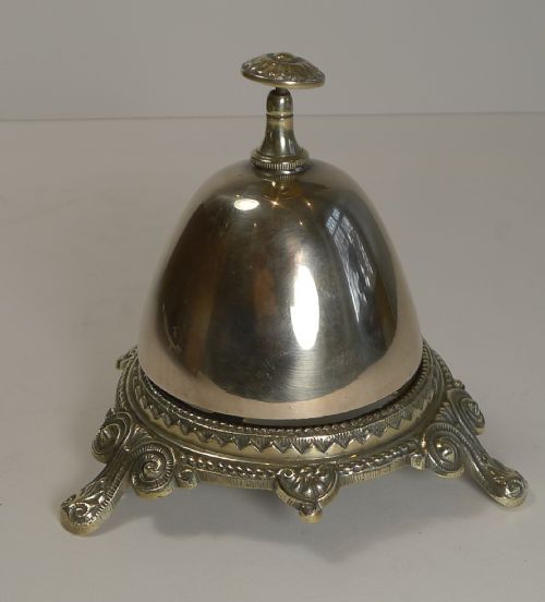 Antique English Beehive Brass or Counter Bell C.1890