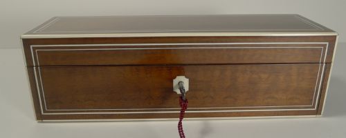 fig 1. Fine Quality Anglo-Indian Sandalwood Lined and Ivory Inlaid Box c.1840